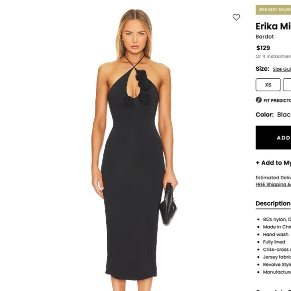 Revolve Bardot Erika Midi Dress - Picture 2 of 4